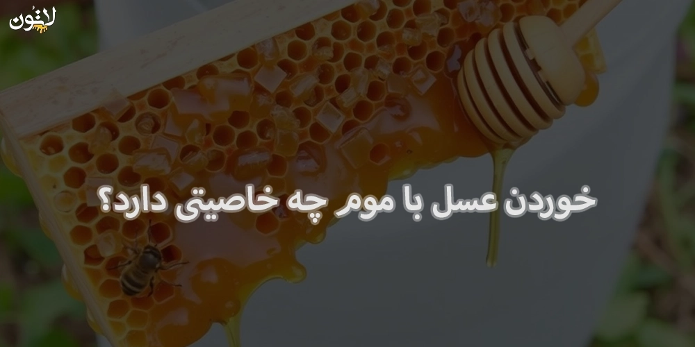 خوردن-عسل-با-موم